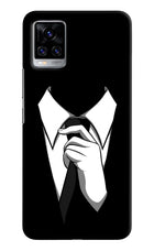 Black Tie Vivo V20 Pro Hard Case Back Cover by Casekaro