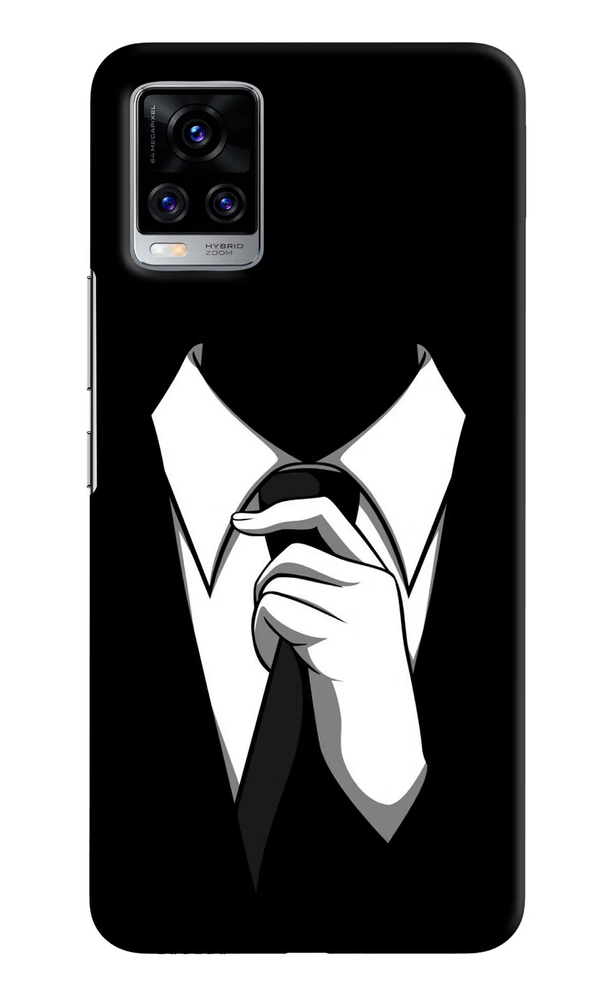Black Tie Vivo V20 Pro Hard Case Back Cover by Casekaro