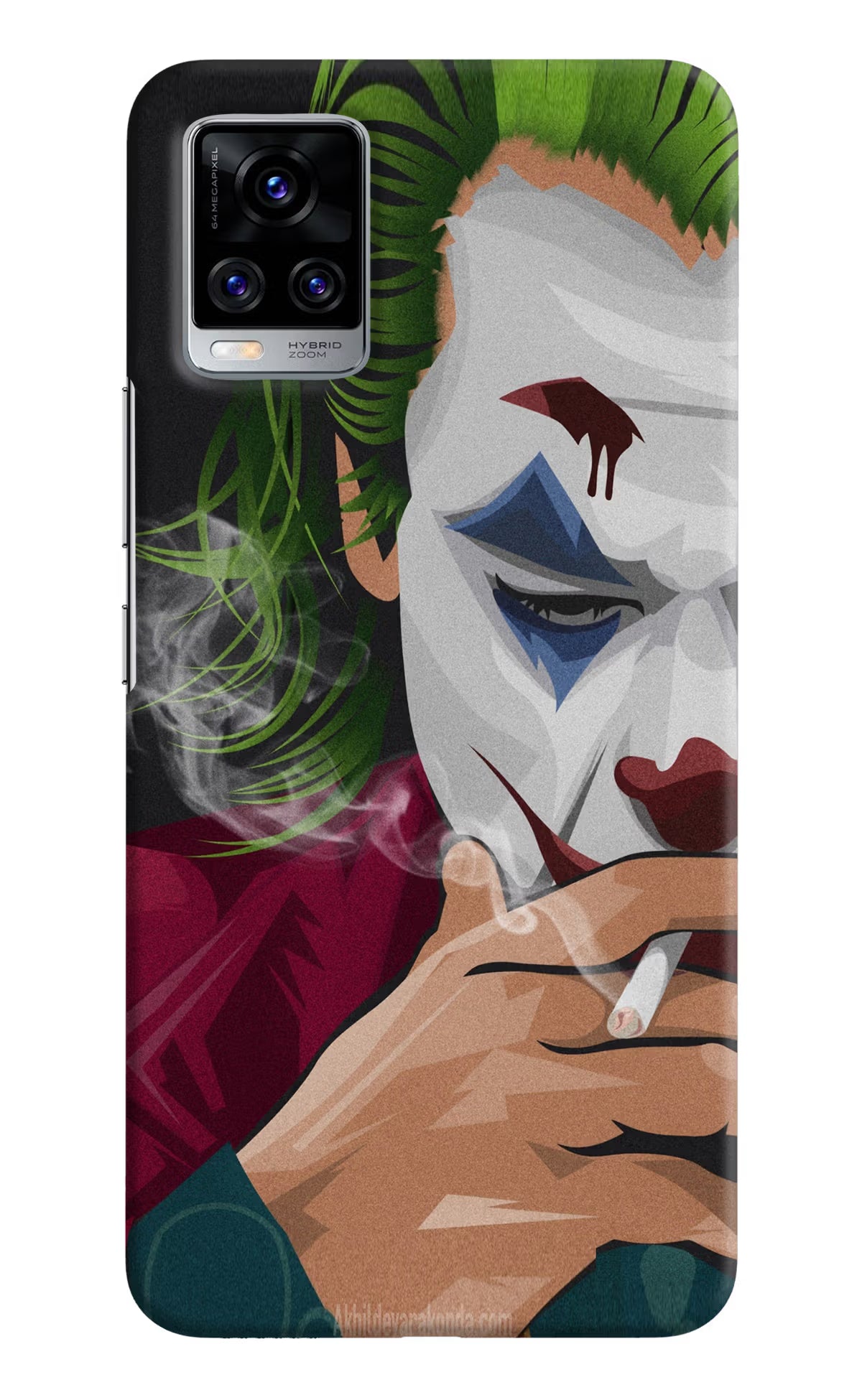 Joker Smoking Vivo V20 Pro Hard Case Back Cover by Casekaro