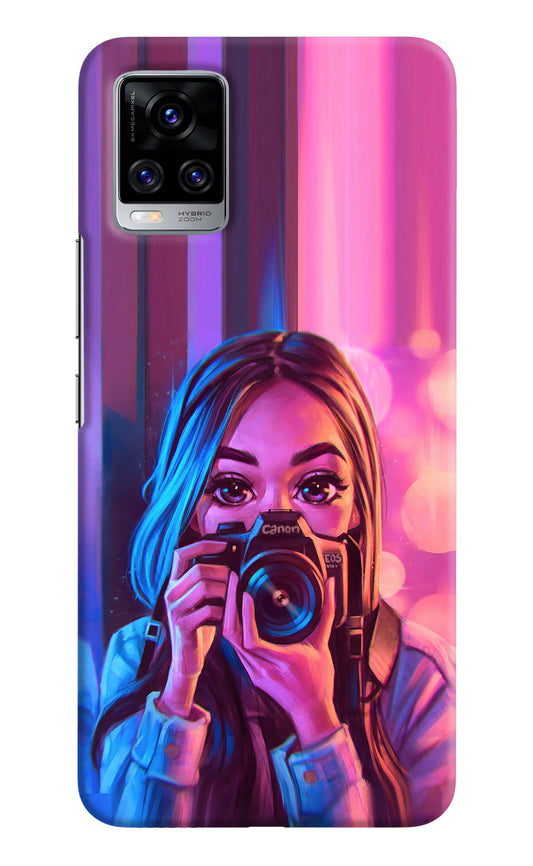 Girl Photographer Vivo V20 Pro Hard Case Back Cover by Casekaro