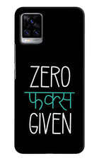 Zero Fucks Given Vivo V20 Pro Hard Case Back Cover by Casekaro