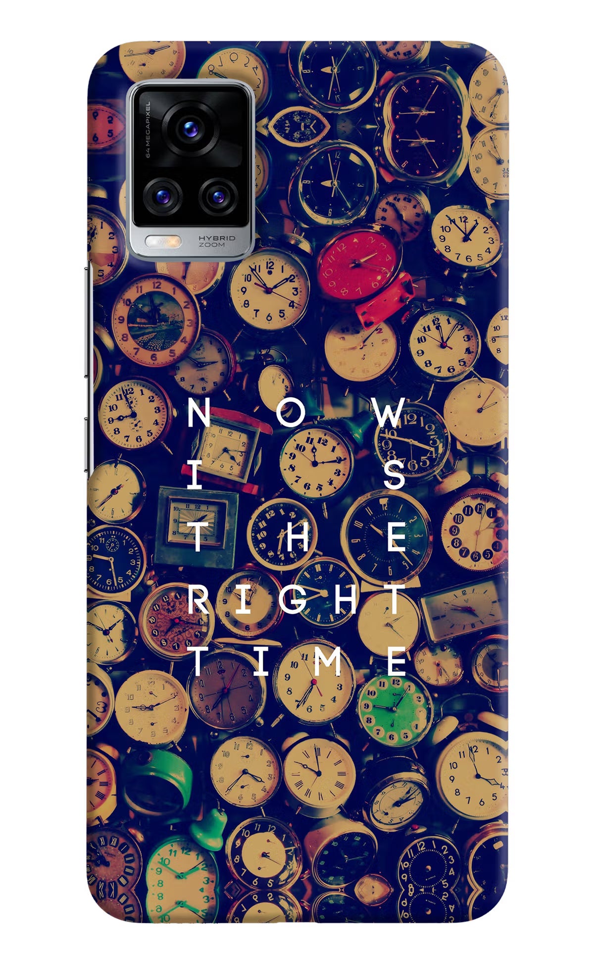 Now is the Right Time Quote Vivo V20 Pro Hard Case Back Cover by Casekaro