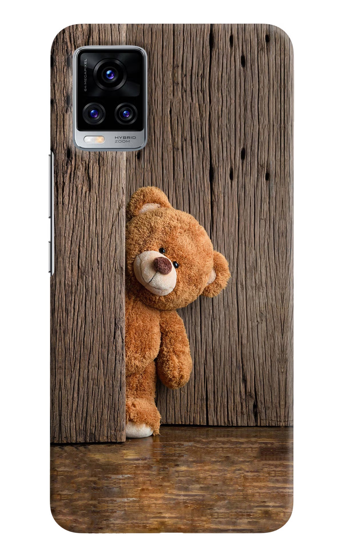 Teddy Wooden Vivo V20 Pro Hard Case Back Cover by Casekaro