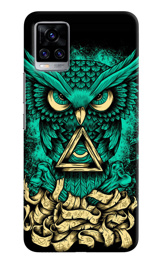 Green Owl Vivo V20 Pro Hard Case Back Cover by Casekaro