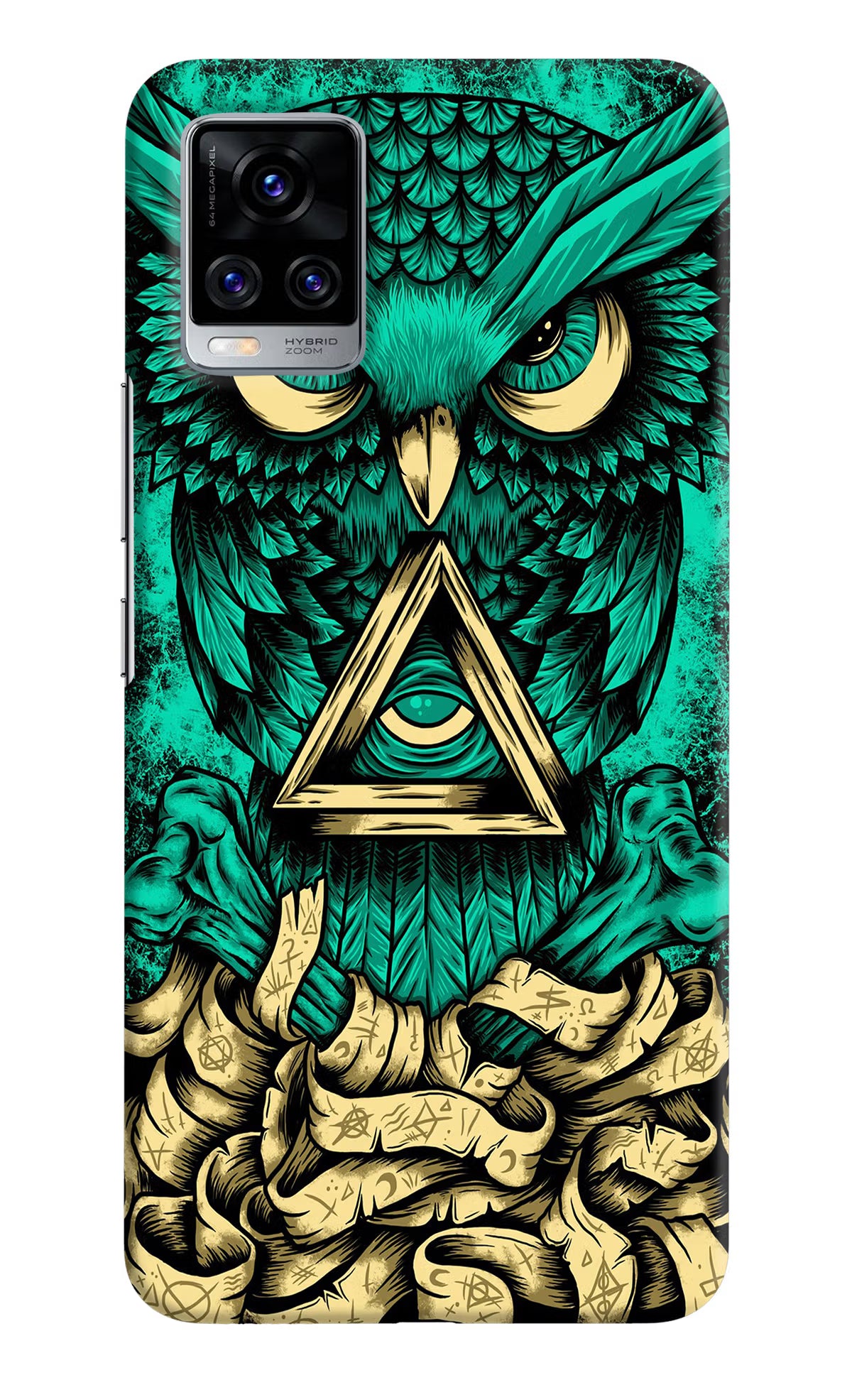Green Owl Vivo V20 Pro Hard Case Back Cover by Casekaro