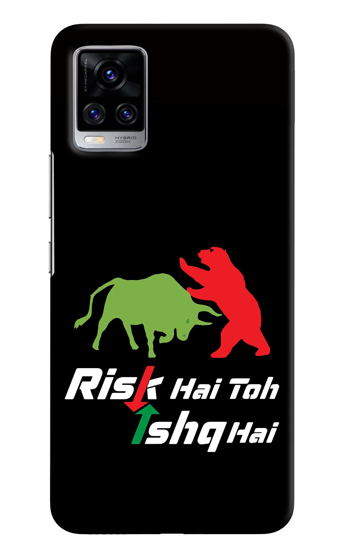 Risk Hai Toh Ishq Hai Vivo V20 Pro Hard Case Back Cover by Casekaro