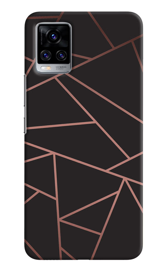 Geometric Pattern Vivo V20 Pro Hard Case Back Cover by Casekaro