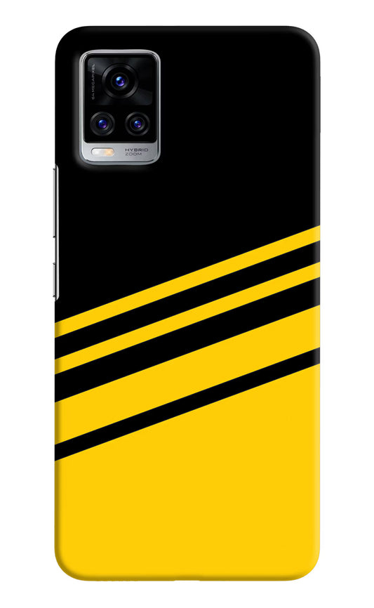 Yellow Shades Vivo V20 Pro Hard Case Back Cover by Casekaro