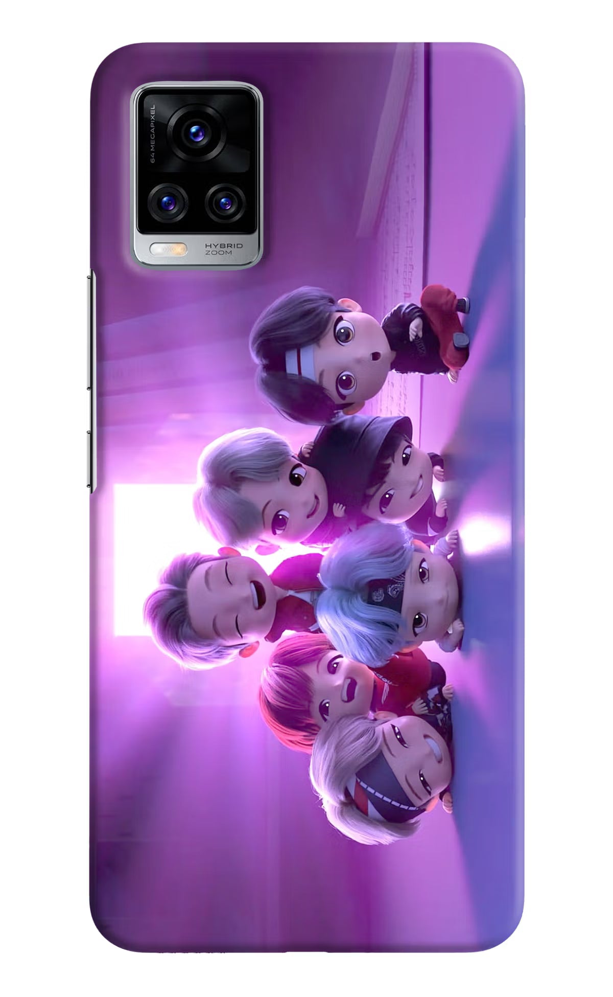 BTS Chibi Vivo V20 Pro Hard Case Back Cover by Casekaro