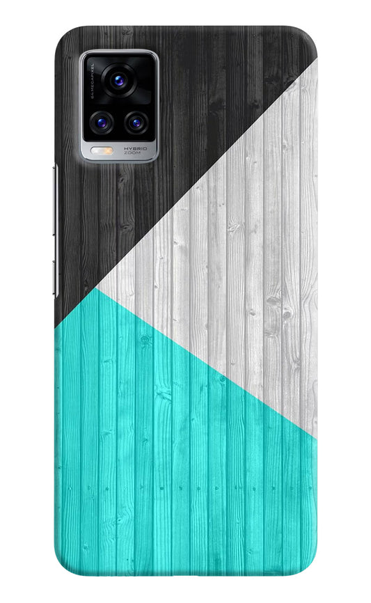 Wooden Abstract Vivo V20 Pro Hard Case Back Cover by Casekaro
