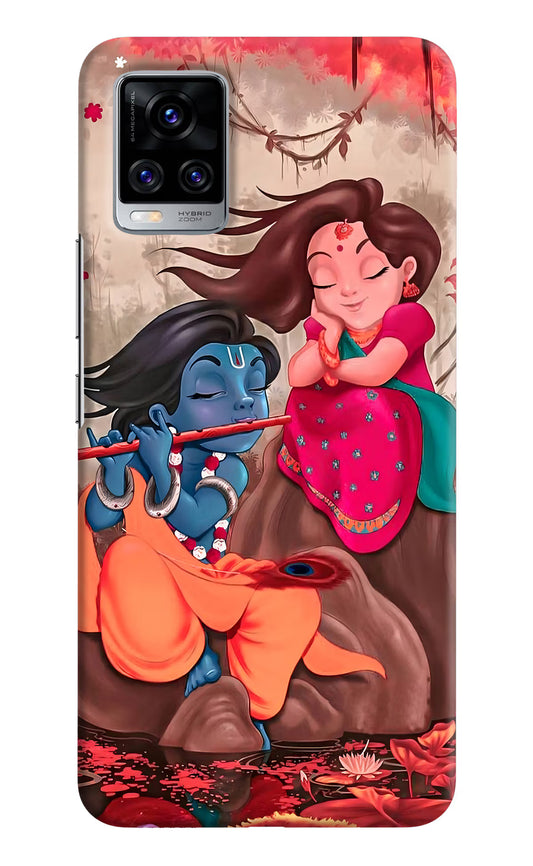 Radhe Krishna Vivo V20 Pro Hard Case Back Cover by Casekaro