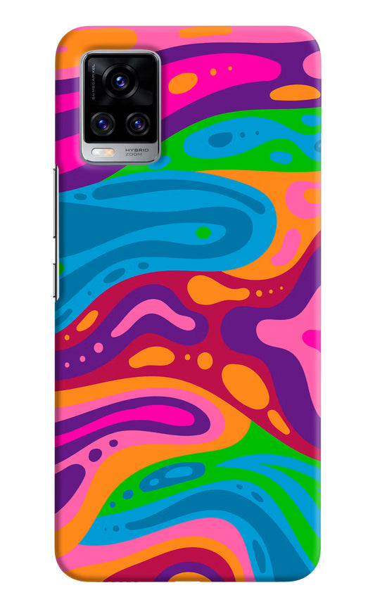 Trippy Pattern Vivo V20 Pro Hard Case Back Cover by Casekaro