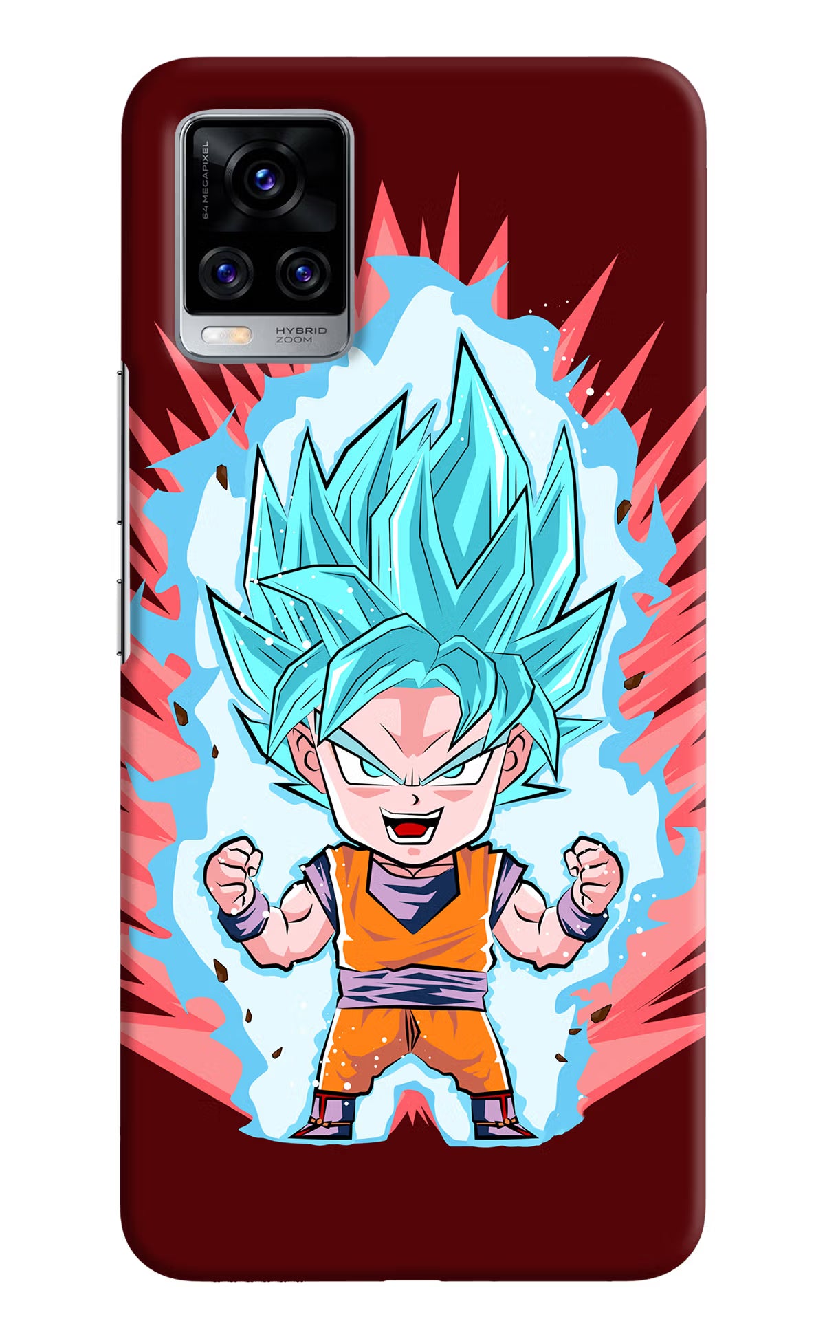 Goku Little Vivo V20 Pro Hard Case Back Cover by Casekaro