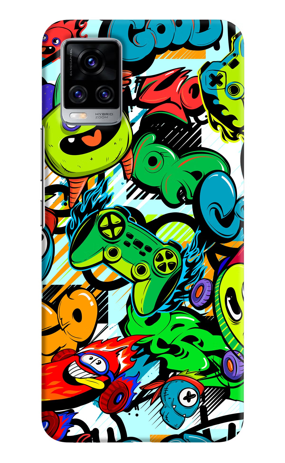 Game Doodle Vivo V20 Pro Hard Case Back Cover by Casekaro