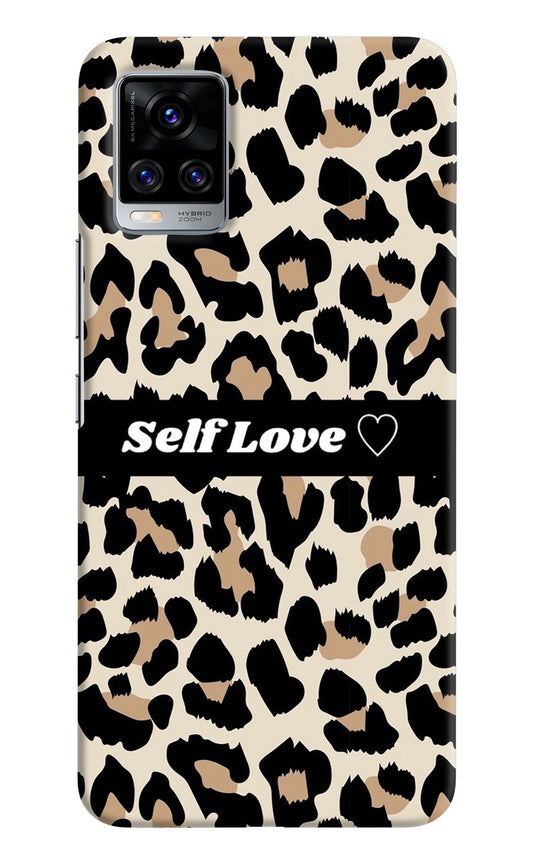 Leopard Print Self Love Vivo V20 Pro Back Cover