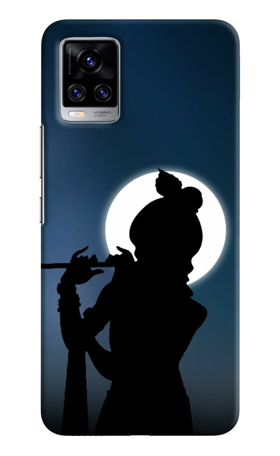 Shri Krishna Silhouette Vivo V20 Pro Back Cover, Hard case