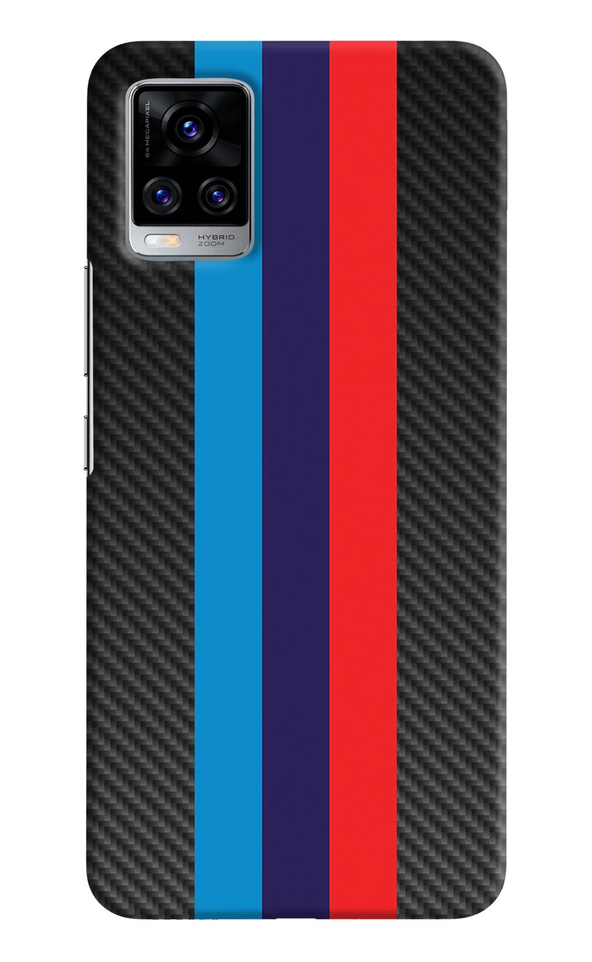 BMW Stripes Pattern Vivo V20 Pro Hard Case Back Cover by Casekaro