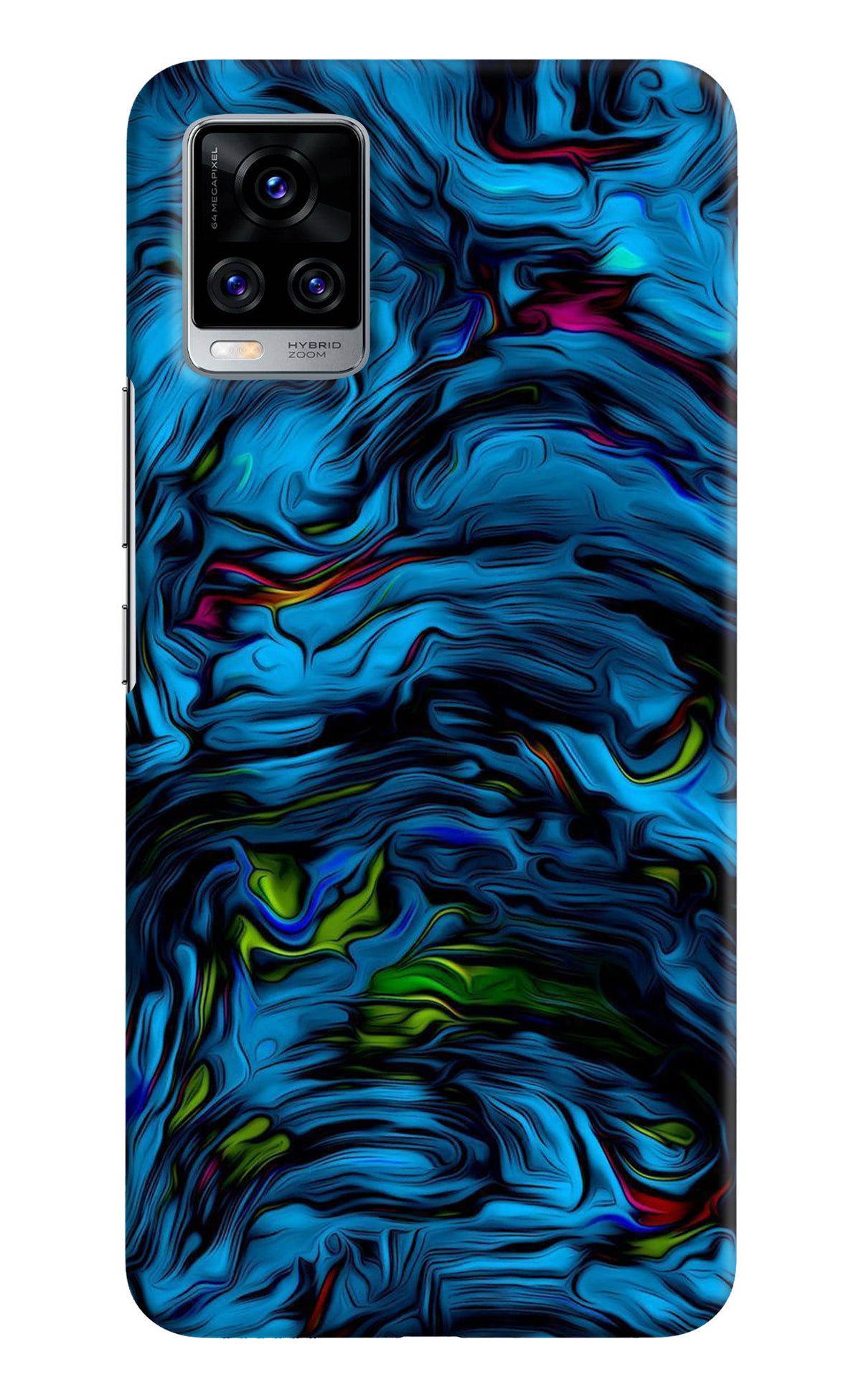 Dark Blue Abstract Vivo V20 Pro Back Cover