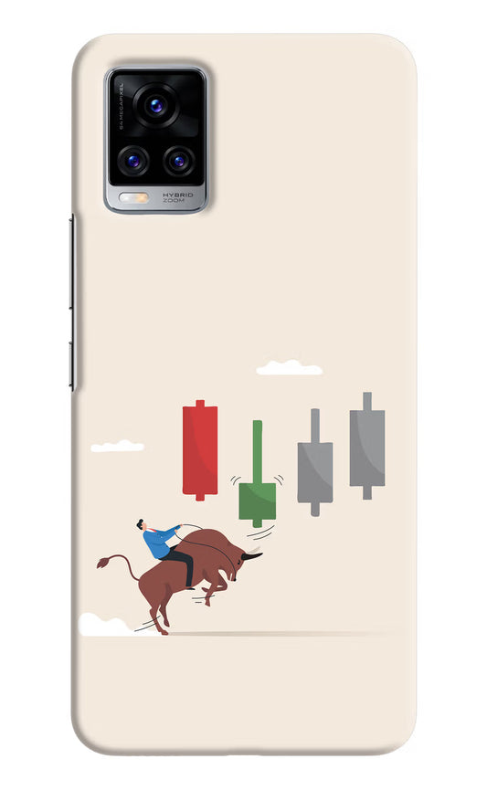 Bull Trading Momentum Vivo V20 Pro Hard Case Back Cover by Casekaro