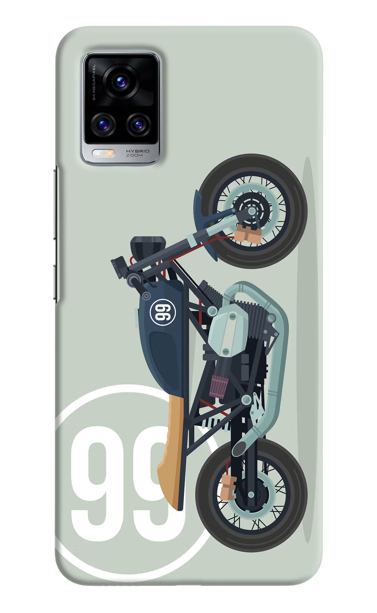 Classic Cafe Racer 99 Vivo V20 Pro Hard Case Back Cover by Casekaro