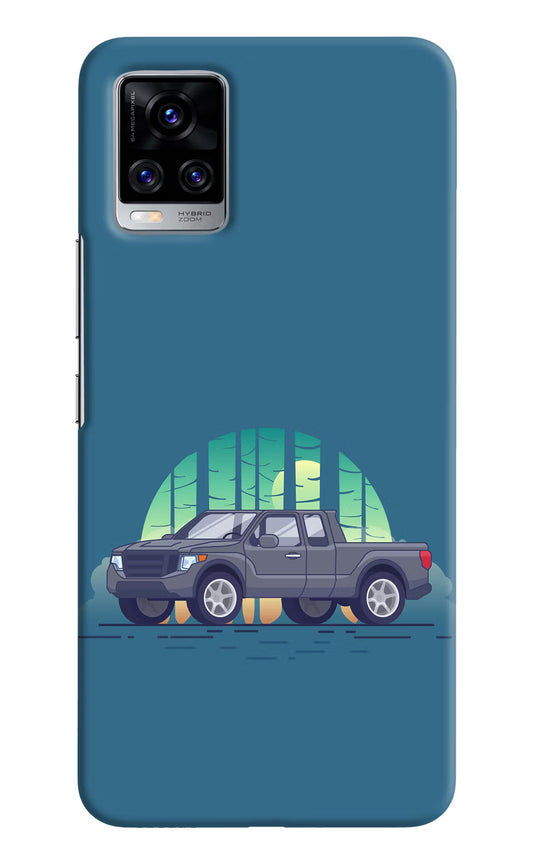 Retro Garage Vibe Vivo V20 Pro Hard Case Back Cover by Casekaro