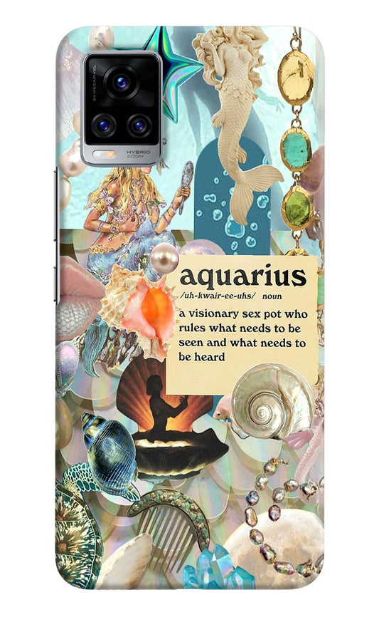 Aquarius Zodiac Vivo V20 Pro Hard Case Back Cover by Casekaro