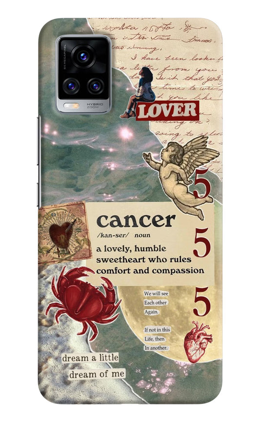 Cancer Zodiac Vivo V20 Pro Hard Case Back Cover by Casekaro