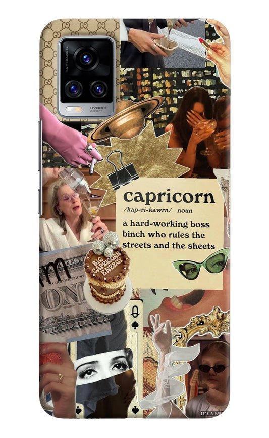 Capricorn Zodiac Vivo V20 Pro Hard Case Back Cover by Casekaro