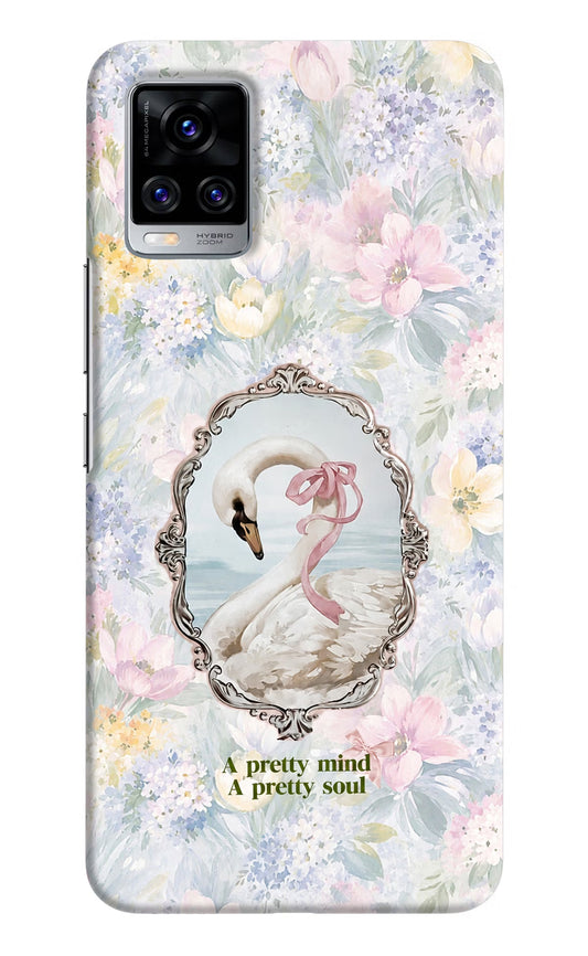 Pretty Mind Pretty Soul Vivo V20 Pro Hard Case Back Cover by Casekaro