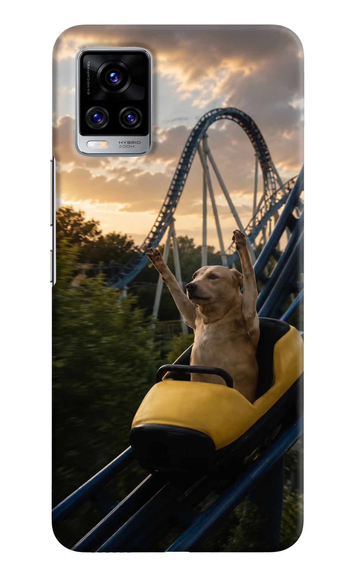 Rollercoaster Dog Vivo V20 Pro Back Cover