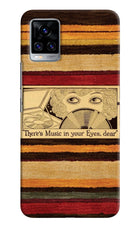 Vinyl Stripes Vivo V20 Pro Hard Case Back Cover by Casekaro
