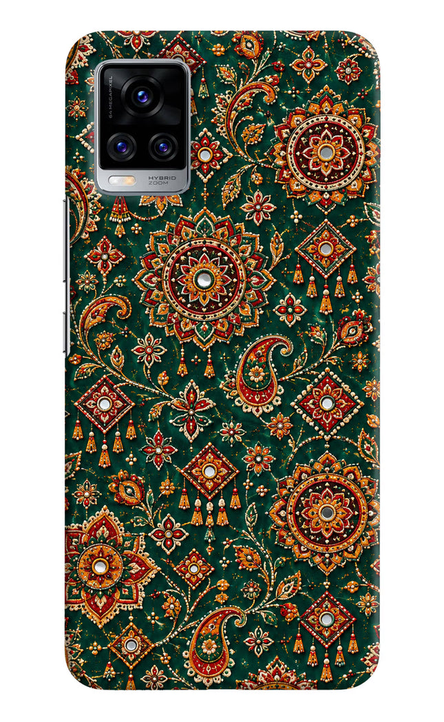 Green Pataka Vivo V20 Pro Hard Case Back Cover by Casekaro