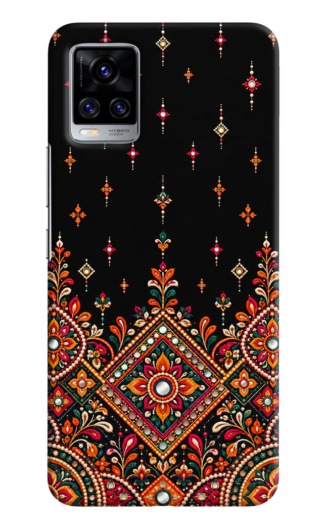 Noir Mehfil Vivo V20 Pro Hard Case Back Cover by Casekaro