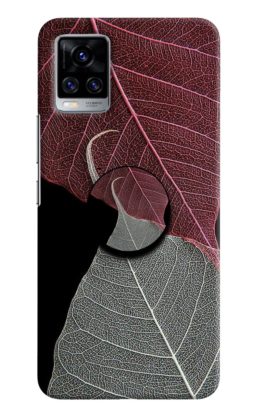 Leaf Pattern Vivo V20 Pro Pop Case, Hard case