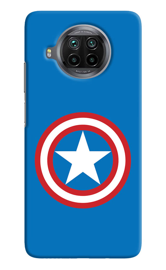 Captain America Logo Mi 10i Hard Case Back Cover by Casekaro