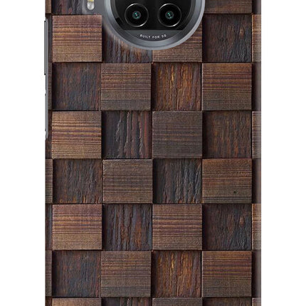 Wooden Cube Design Mi 10i Hard Case Back Cover by Casekaro