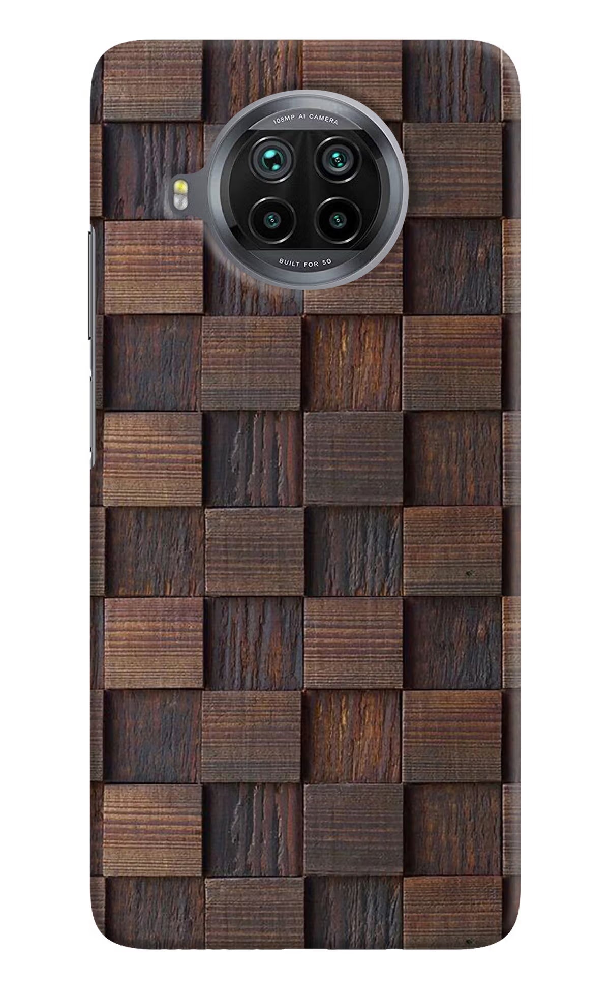 Wooden Cube Design Mi 10i Hard Case Back Cover by Casekaro