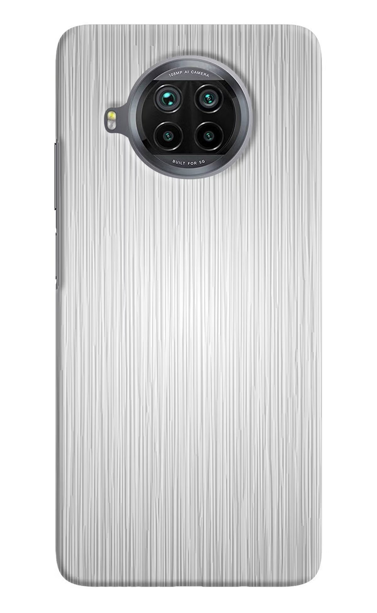 Wooden Grey Texture Mi 10i Hard Case Back Cover by Casekaro