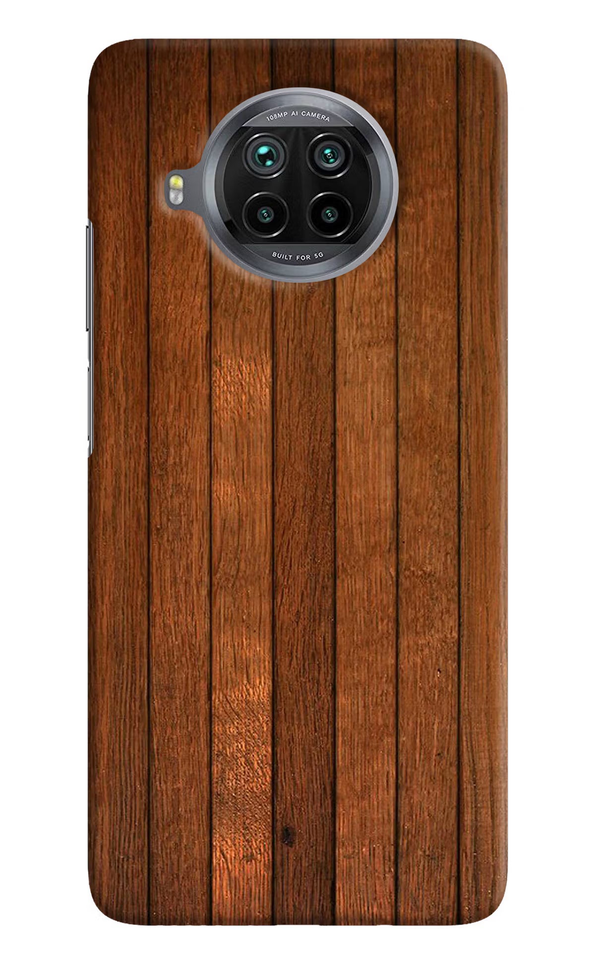 Wooden Artwork Bands Mi 10i Hard Case Back Cover by Casekaro