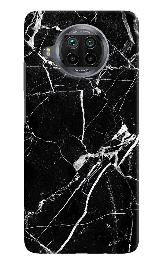 Black Marble Pattern Mi 10i Hard Case Back Cover by Casekaro