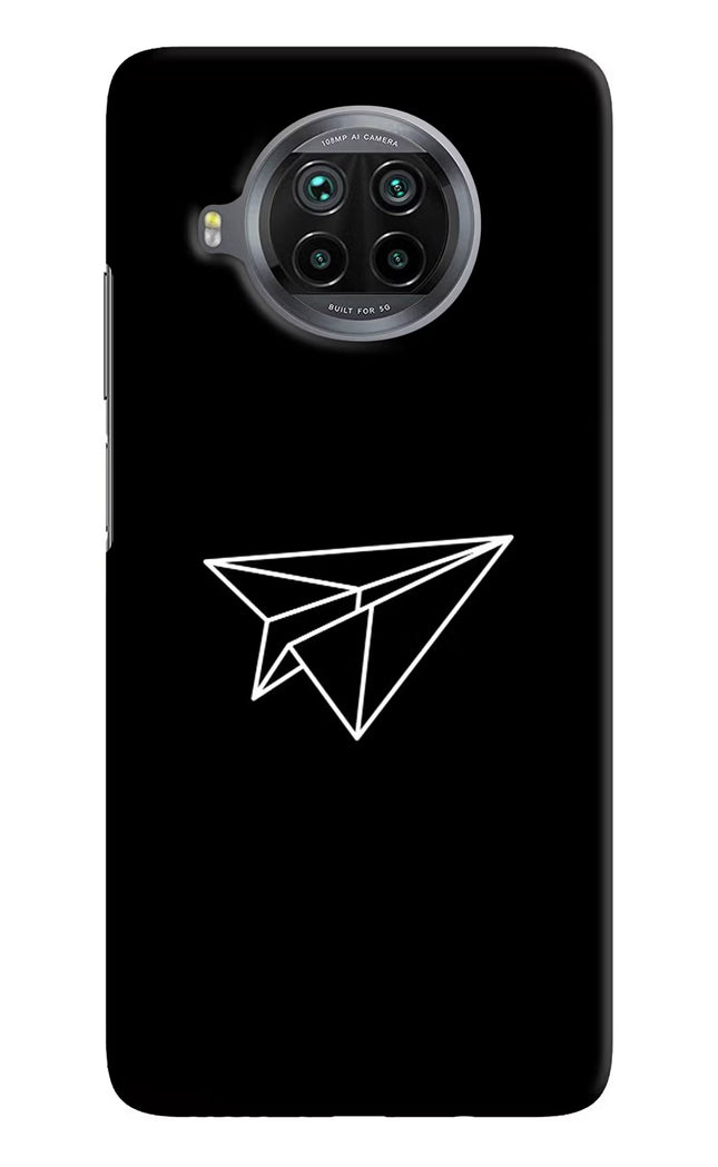 Paper Plane White Mi 10i Hard Case Back Cover by Casekaro