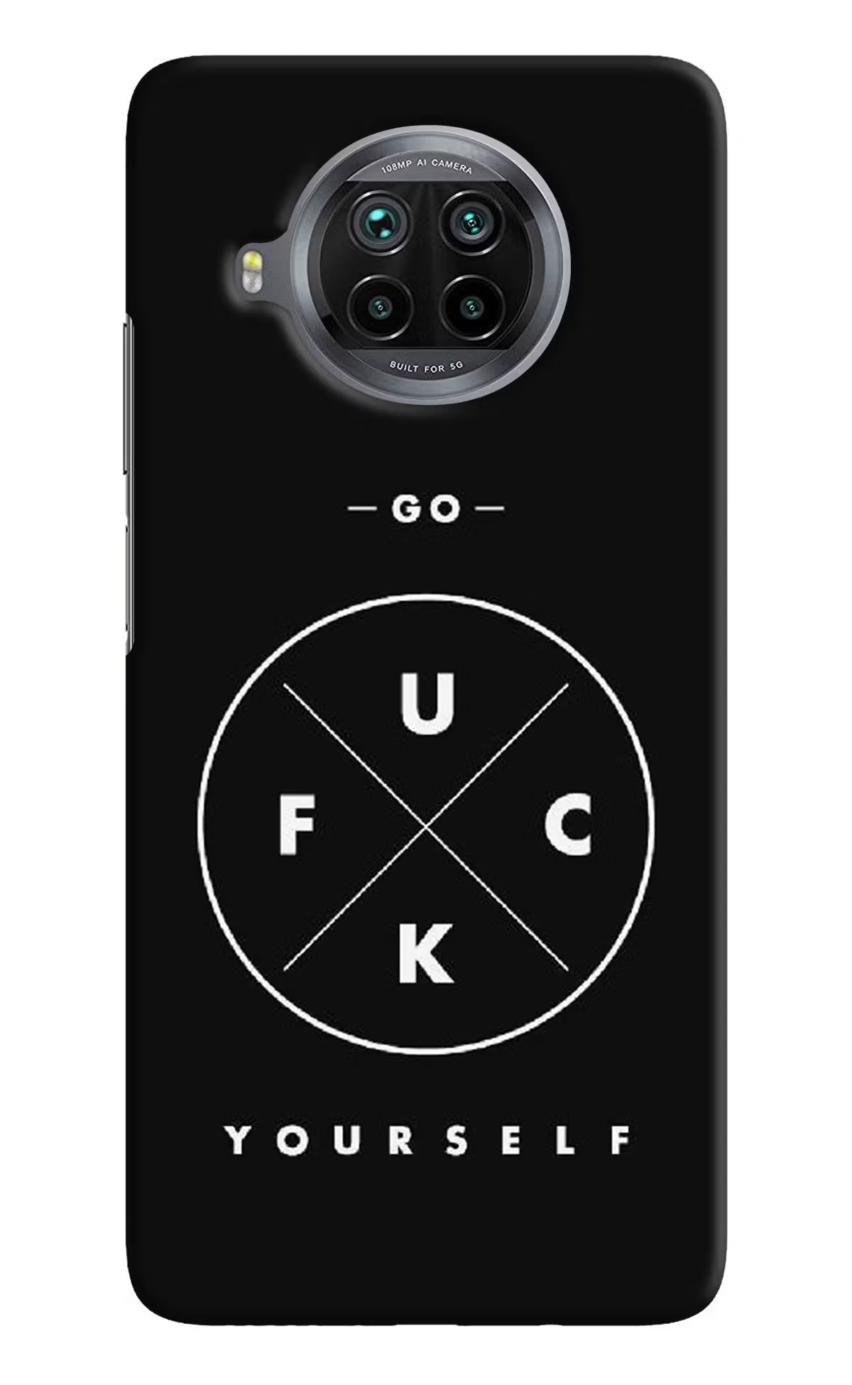 Go Fuck Yourself Mi 10i Hard Case Back Cover by Casekaro