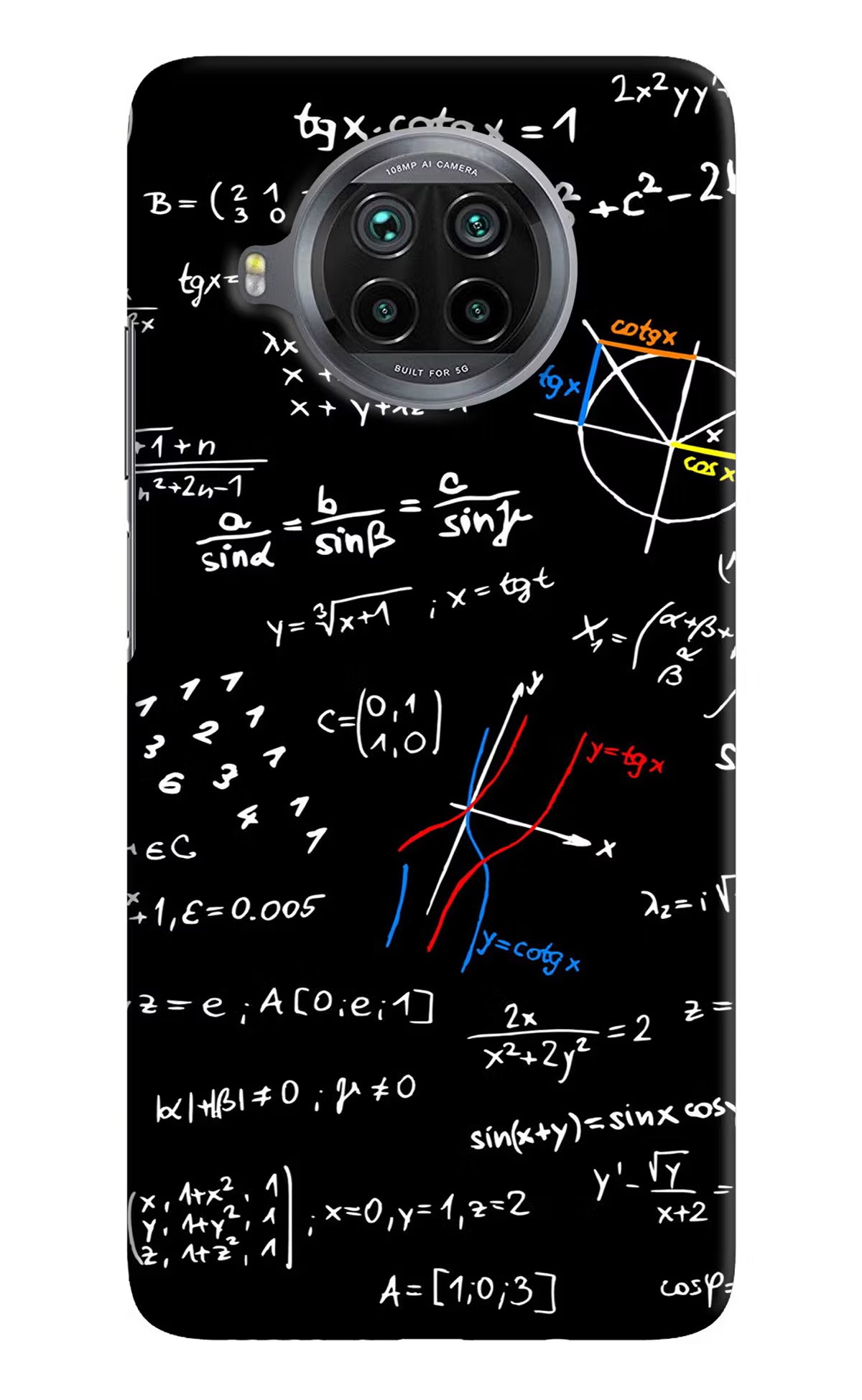 Mathematics Formula Mi 10i Hard Case Back Cover by Casekaro