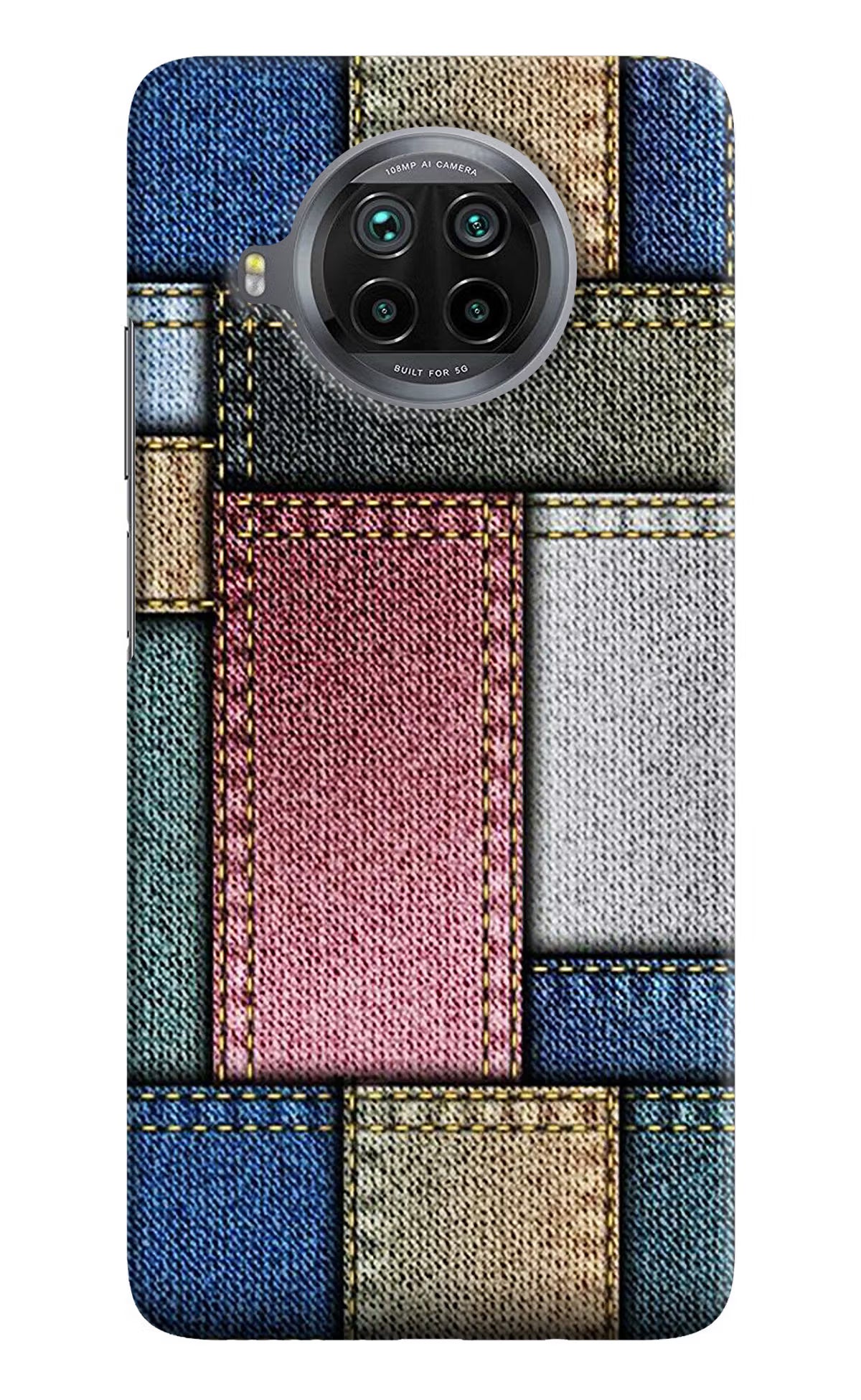 Multicolor Jeans Mi 10i Hard Case Back Cover by Casekaro