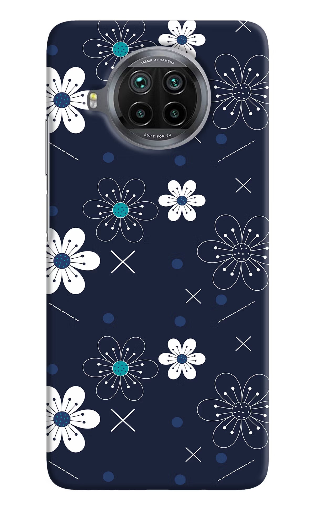 Flowers Mi 10i Hard Case Back Cover by Casekaro