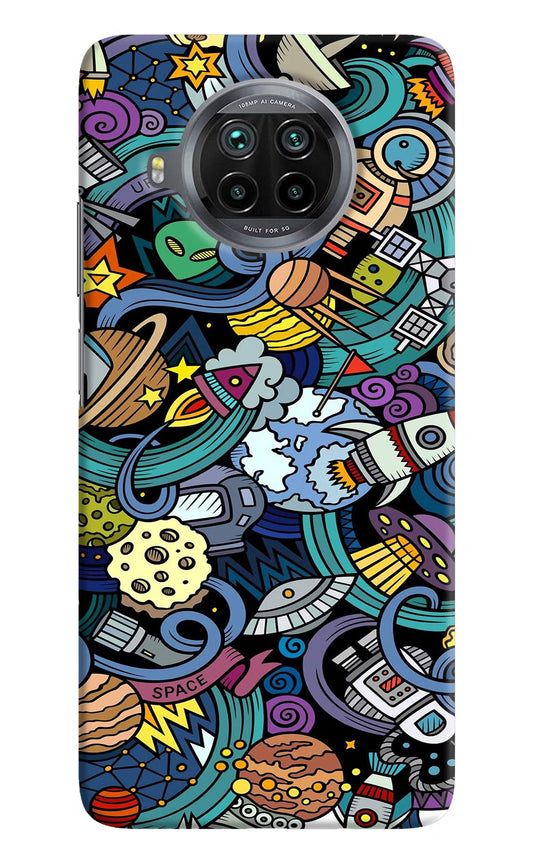 Space Abstract Mi 10i Hard Case Back Cover by Casekaro