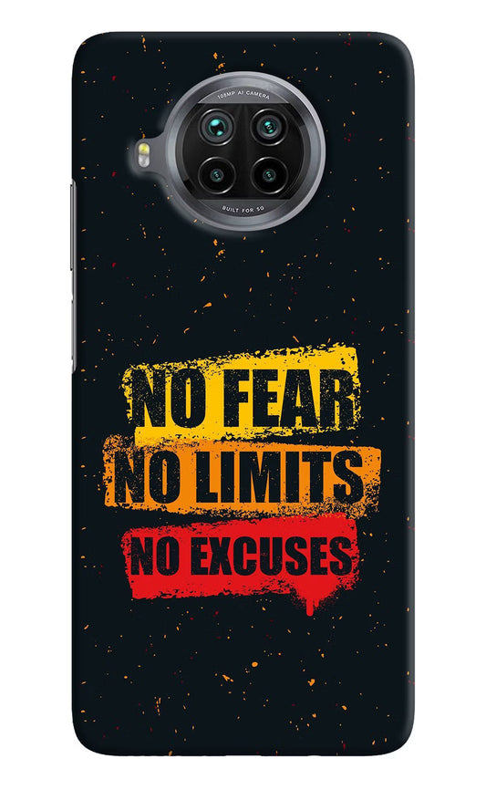 No Fear No Limits No Excuse Mi 10i Hard Case Back Cover by Casekaro