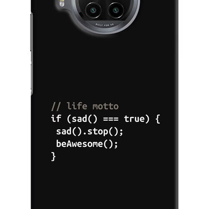 Life Motto Code Mi 10i Hard Case Back Cover by Casekaro