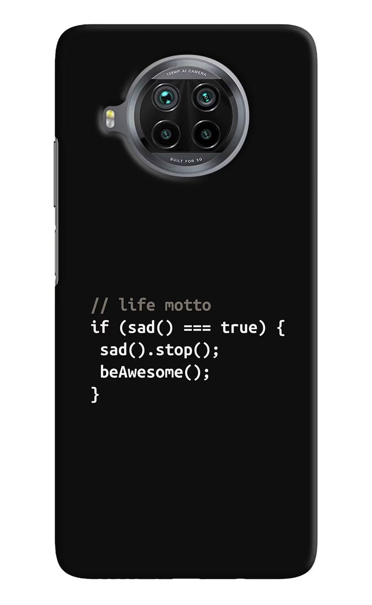 Life Motto Code Mi 10i Hard Case Back Cover by Casekaro