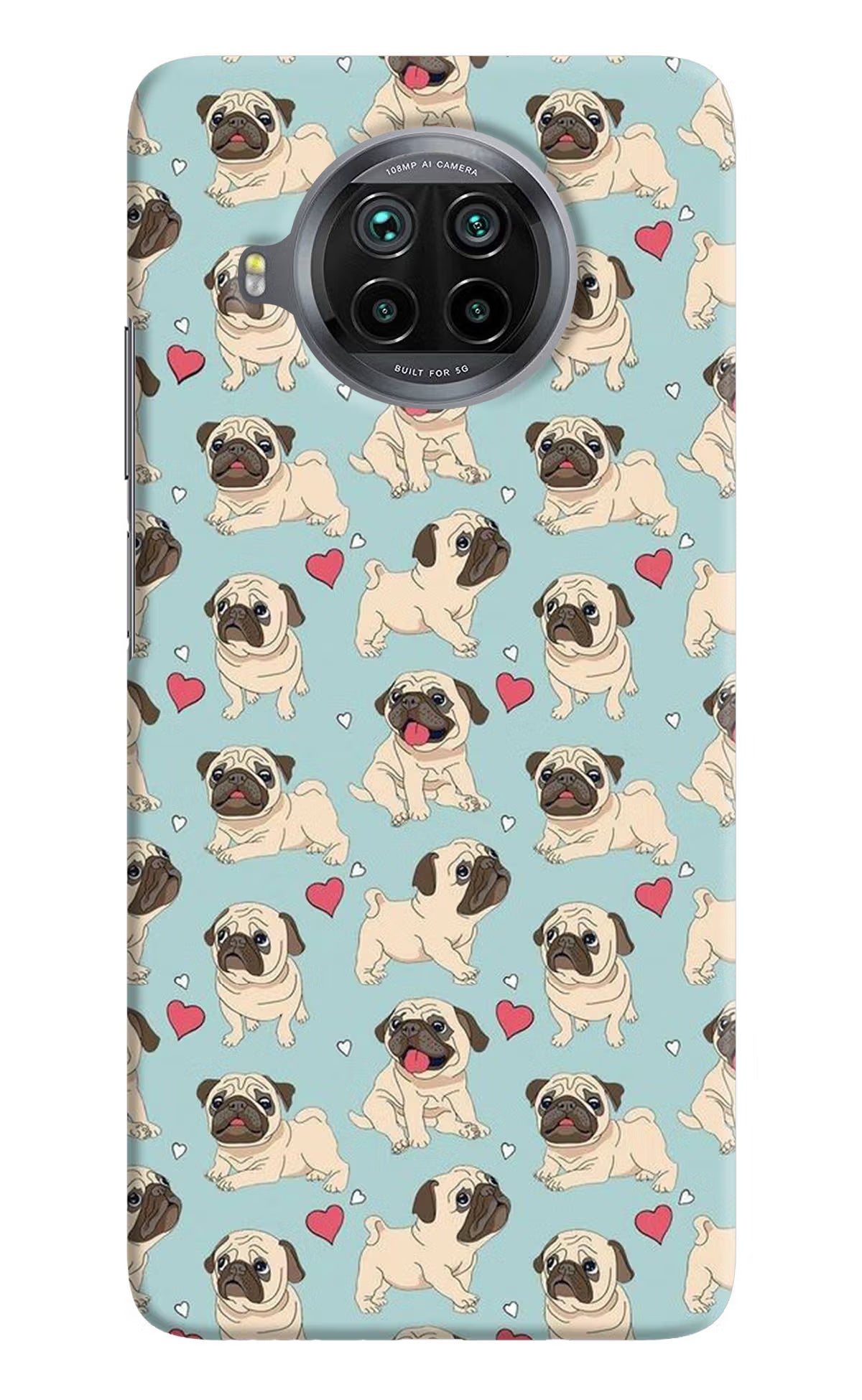 Pug Dog Mi 10i Hard Case Back Cover by Casekaro
